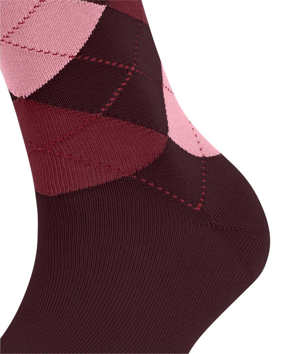 Skarpetki Falke Sensitive Argyle Socks Damskie Czerwone | KGODAP-021