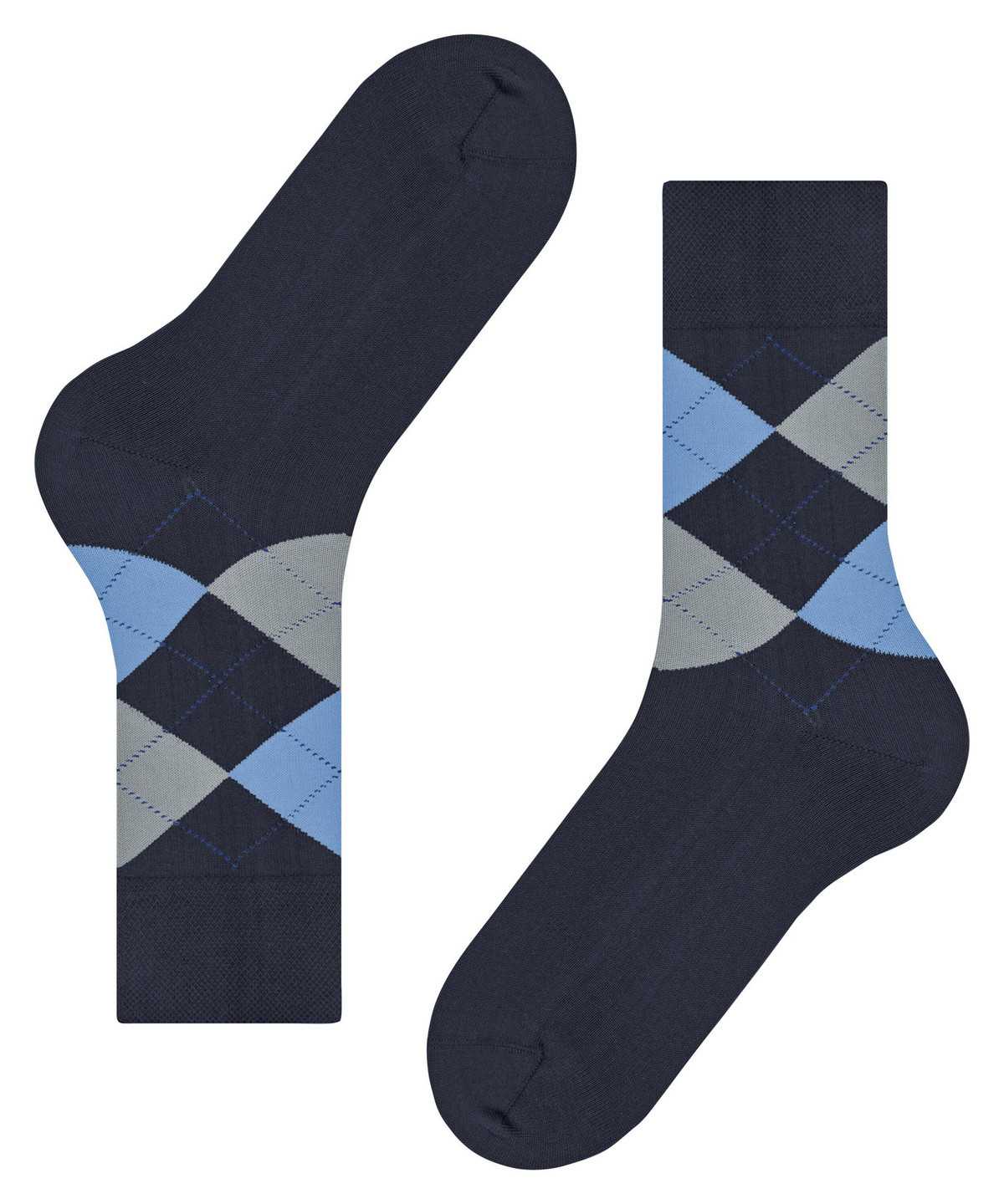 Skarpetki Falke Sensitive Argyle Socks Męskie Niebieskie | BIWDQC-920