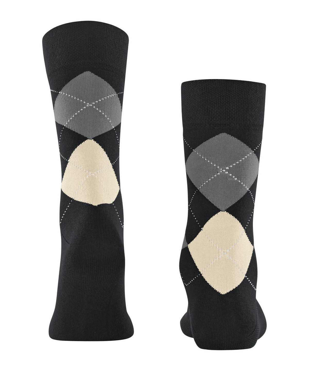 Skarpetki Falke Sensitive Argyle Socks Męskie Czarne | HEMBOY-974