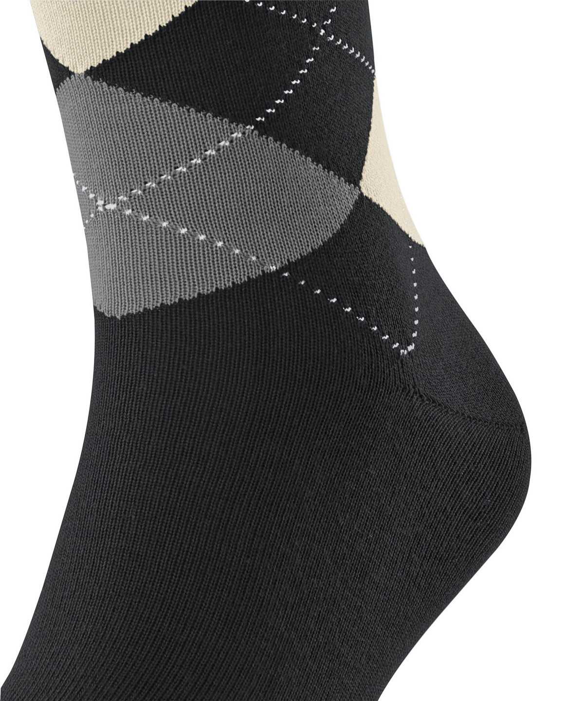 Skarpetki Falke Sensitive Argyle Socks Męskie Czarne | HEMBOY-974