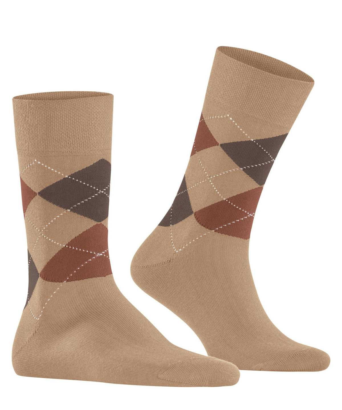 Skarpetki Falke Sensitive Argyle Socks Męskie Beżowe | SAWFON-235