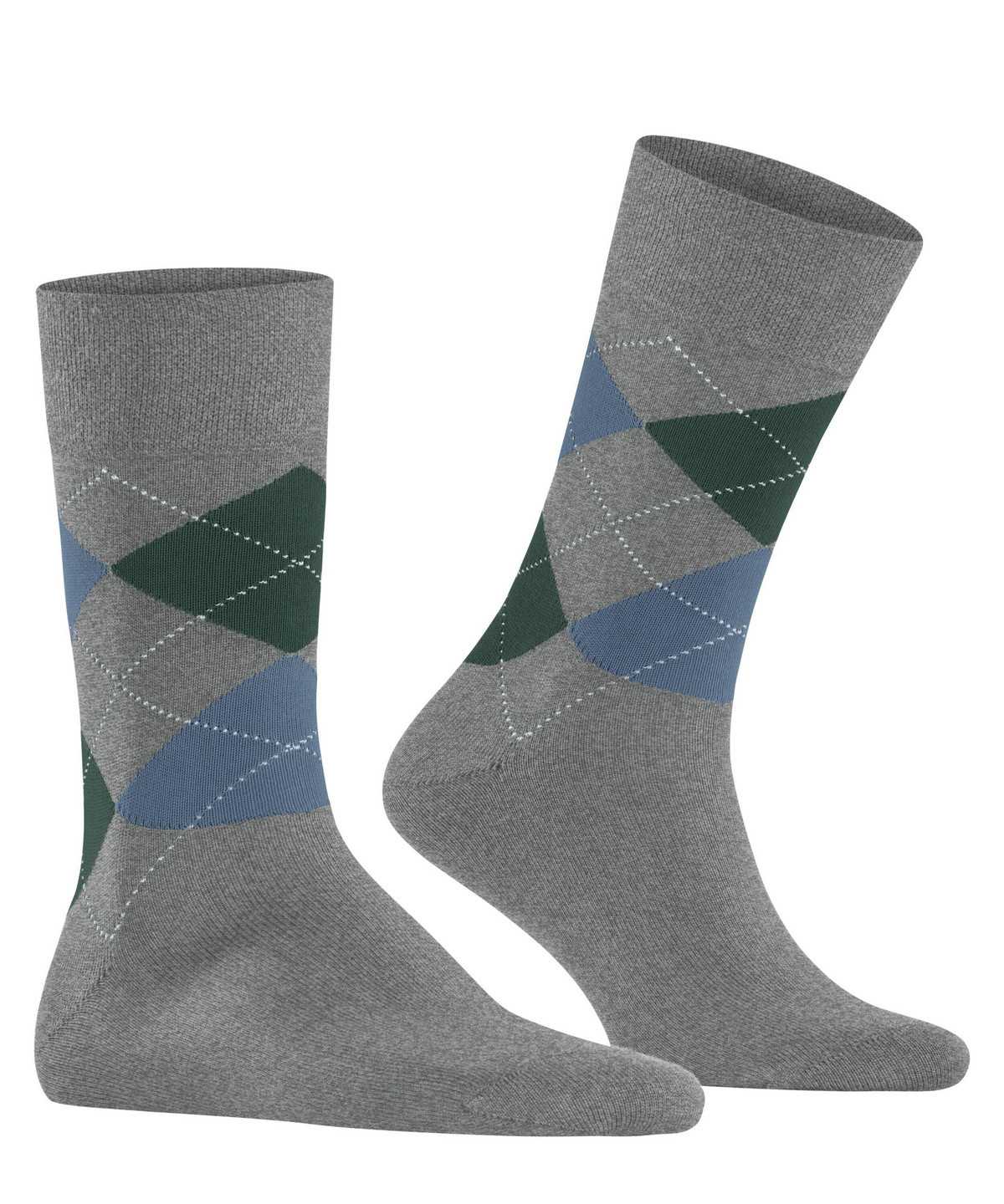 Skarpetki Falke Sensitive Argyle Socks Męskie Szare | SYLGAT-802