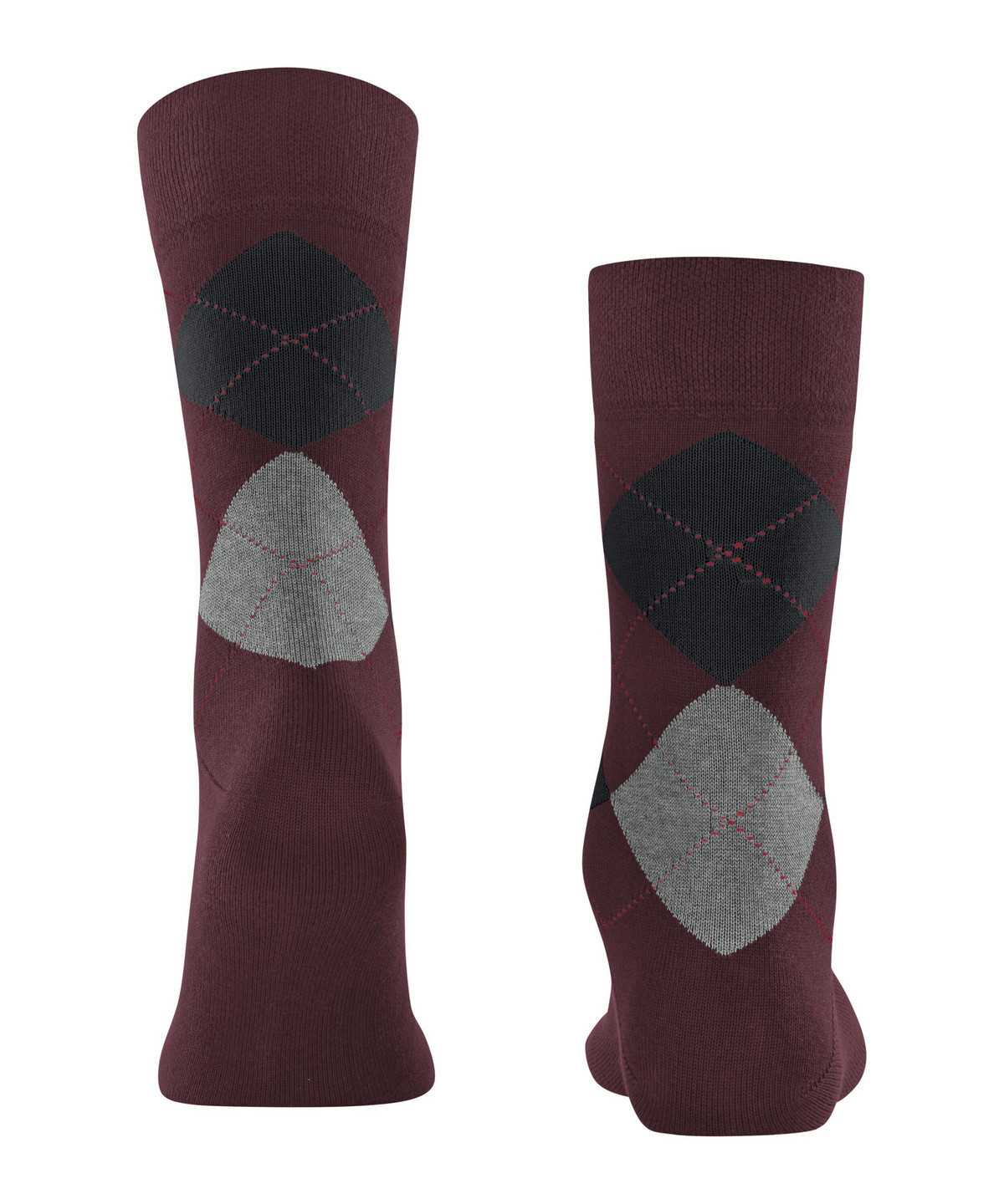 Skarpetki Falke Sensitive Argyle Socks Męskie Czerwone | UZCIYO-904