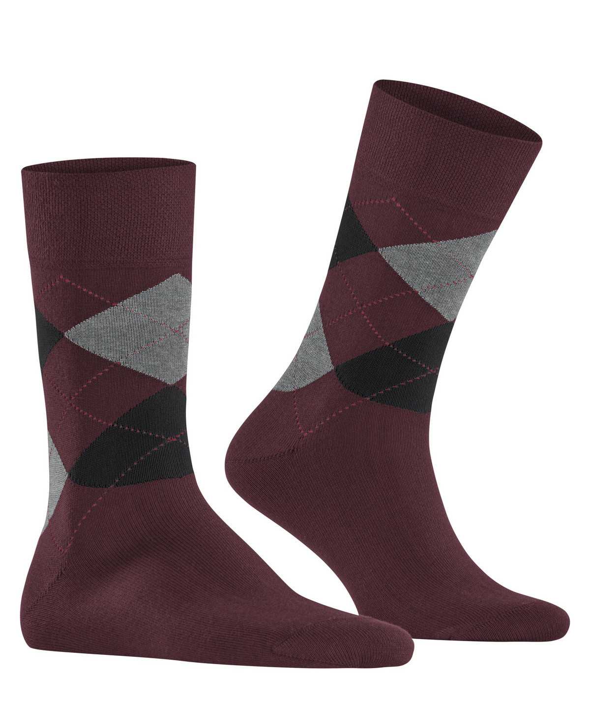 Skarpetki Falke Sensitive Argyle Socks Męskie Czerwone | UZCIYO-904