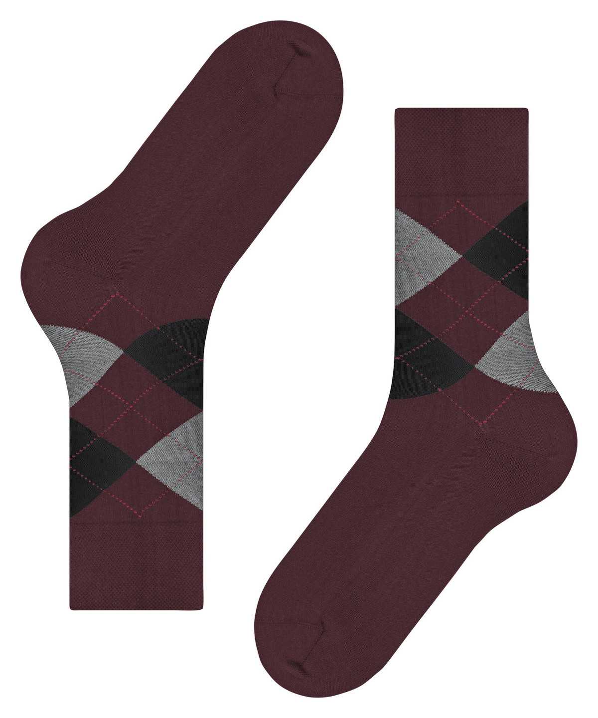 Skarpetki Falke Sensitive Argyle Socks Męskie Czerwone | UZCIYO-904