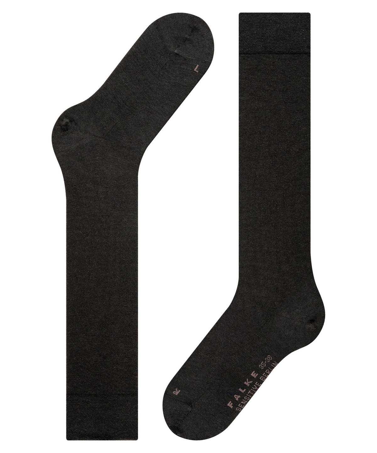 Skarpetki Falke Sensitive Berlin Knee-high Socks Damskie Czarne | ADFUPO-651