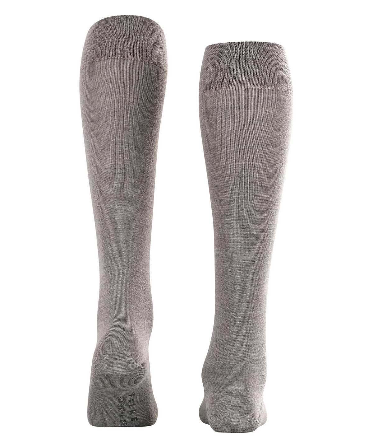 Skarpetki Falke Sensitive Berlin Knee-high Socks Damskie Szare | LPGSFA-710