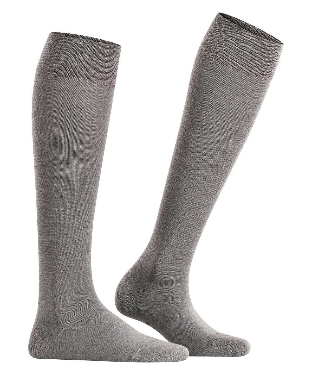 Skarpetki Falke Sensitive Berlin Knee-high Socks Damskie Szare | LPGSFA-710