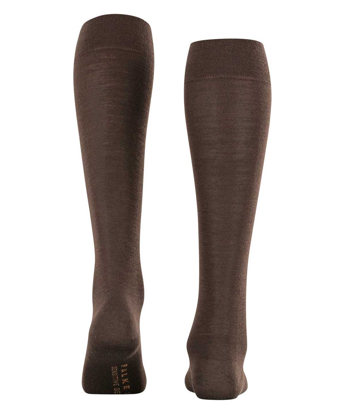 Skarpetki Falke Sensitive Berlin Knee-high Socks Damskie Brązowe | VQRHYL-312