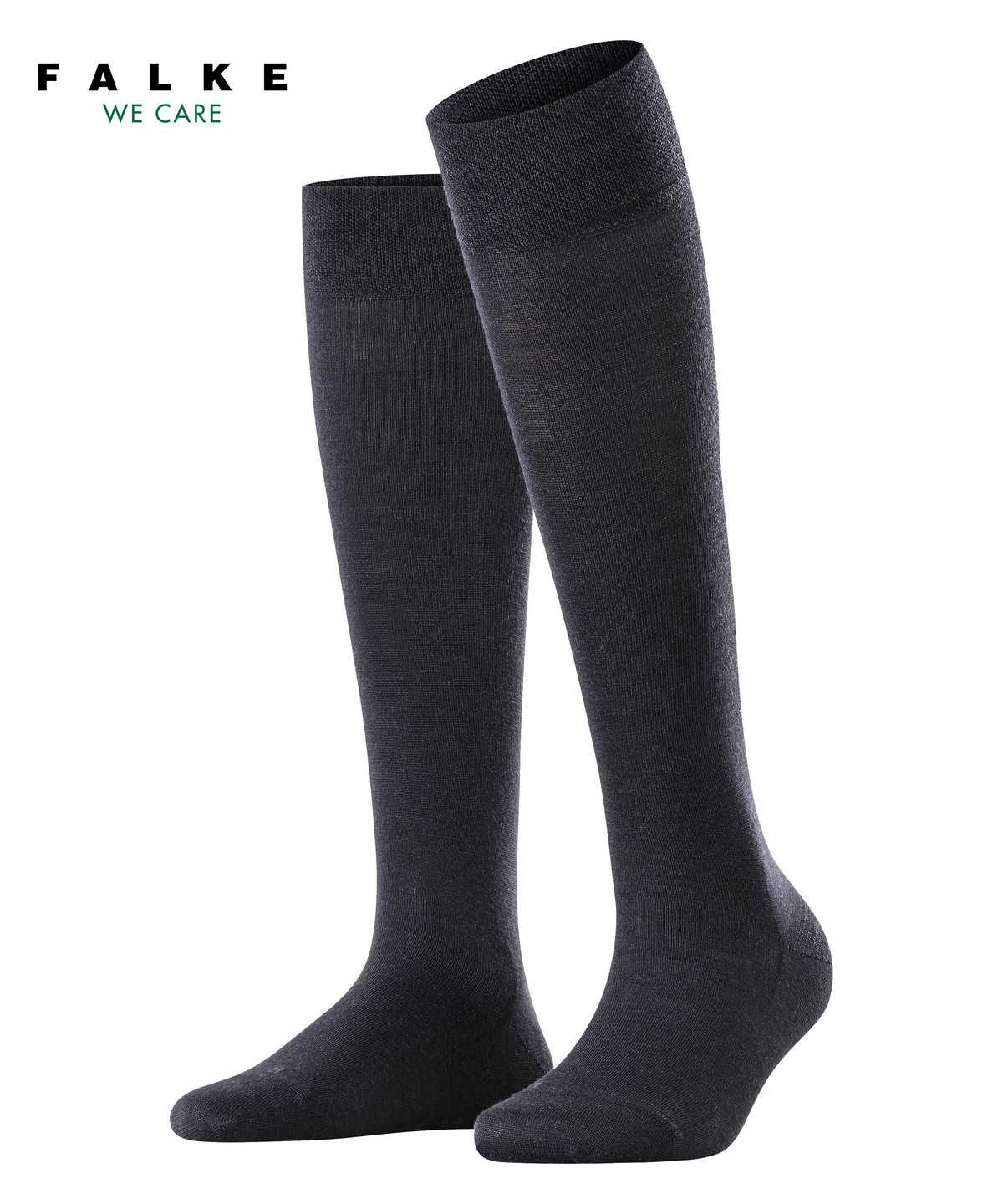 Skarpetki Falke Sensitive Berlin Knee-high Socks Damskie Niebieskie | SUNCJI-576