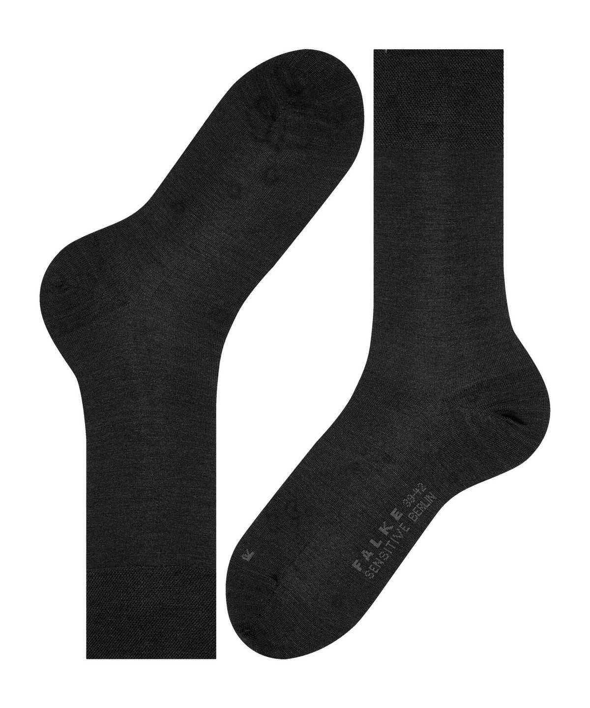 Skarpetki Falke Sensitive Berlin Socks Męskie Czarne | THYSJC-064