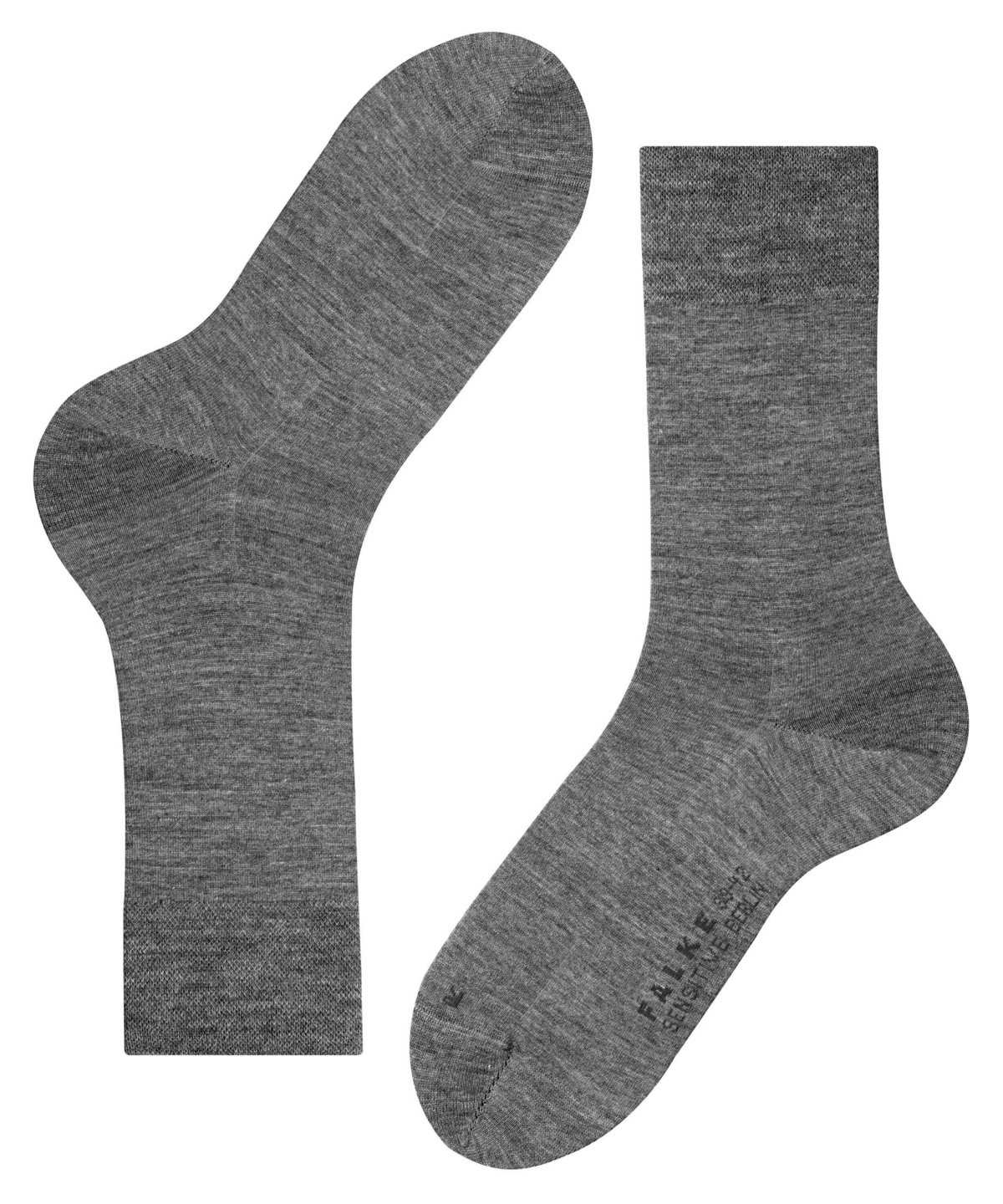 Skarpetki Falke Sensitive Berlin Socks Męskie Szare | DYHFZG-716