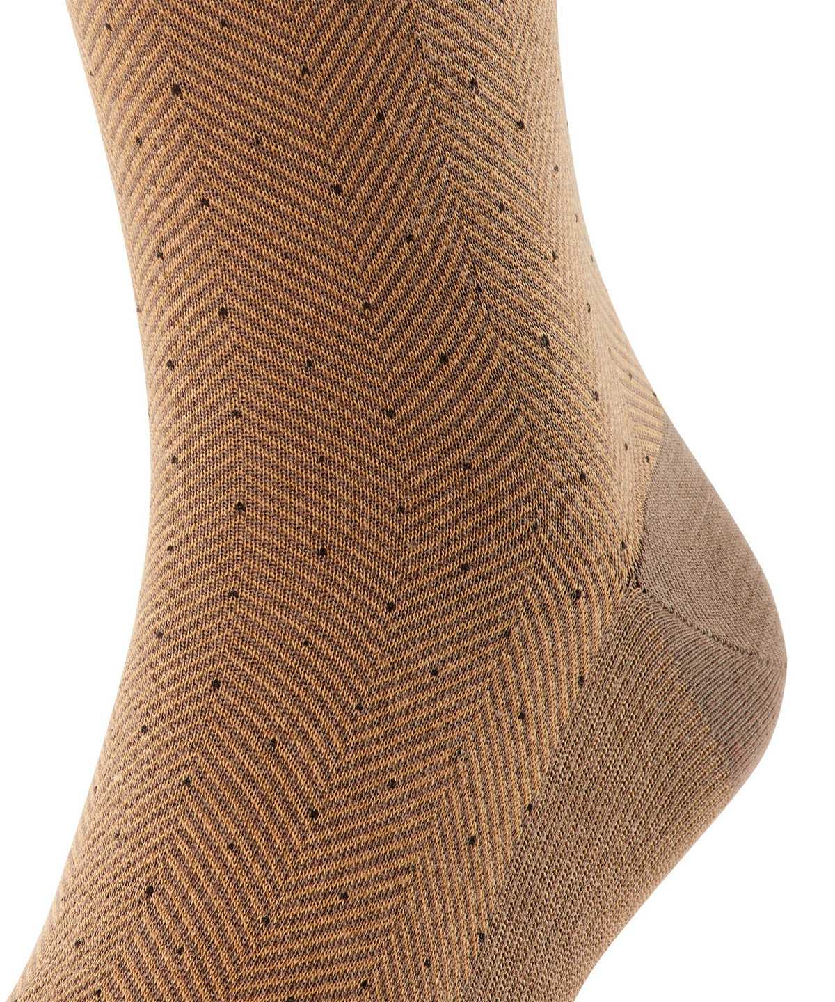 Skarpetki Falke Sensitive Herringbone Socks Męskie Brązowe | MHQPGD-016