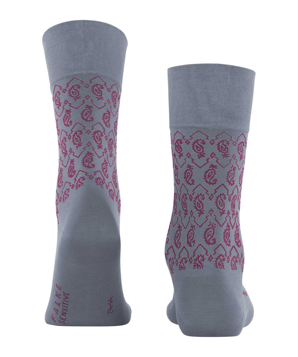 Skarpetki Falke Sensitive Indian Tie Pattern Socks Męskie Szare | JIWKEO-648