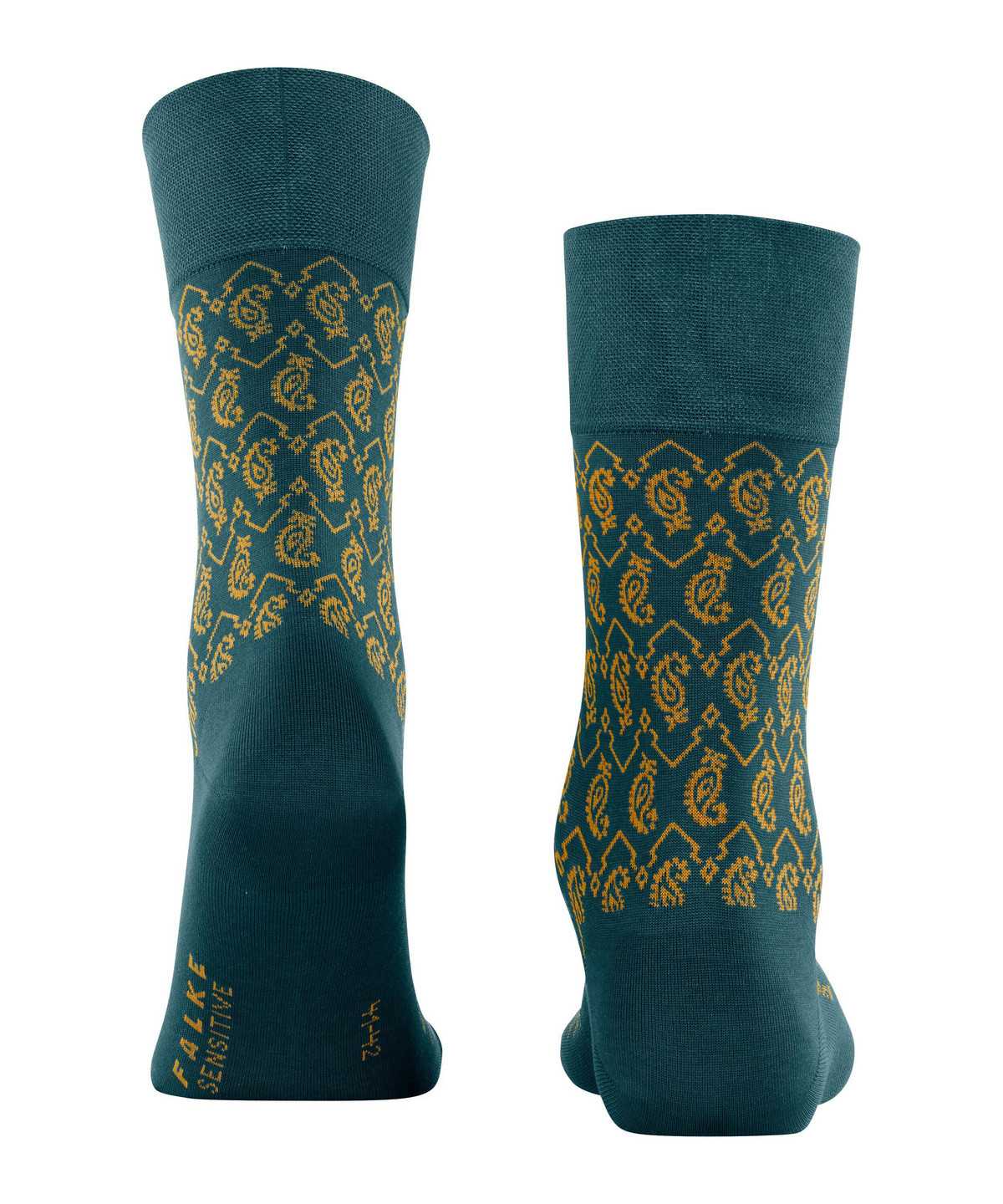 Skarpetki Falke Sensitive Indian Tie Pattern Socks Męskie Zielone | VUBLWC-895