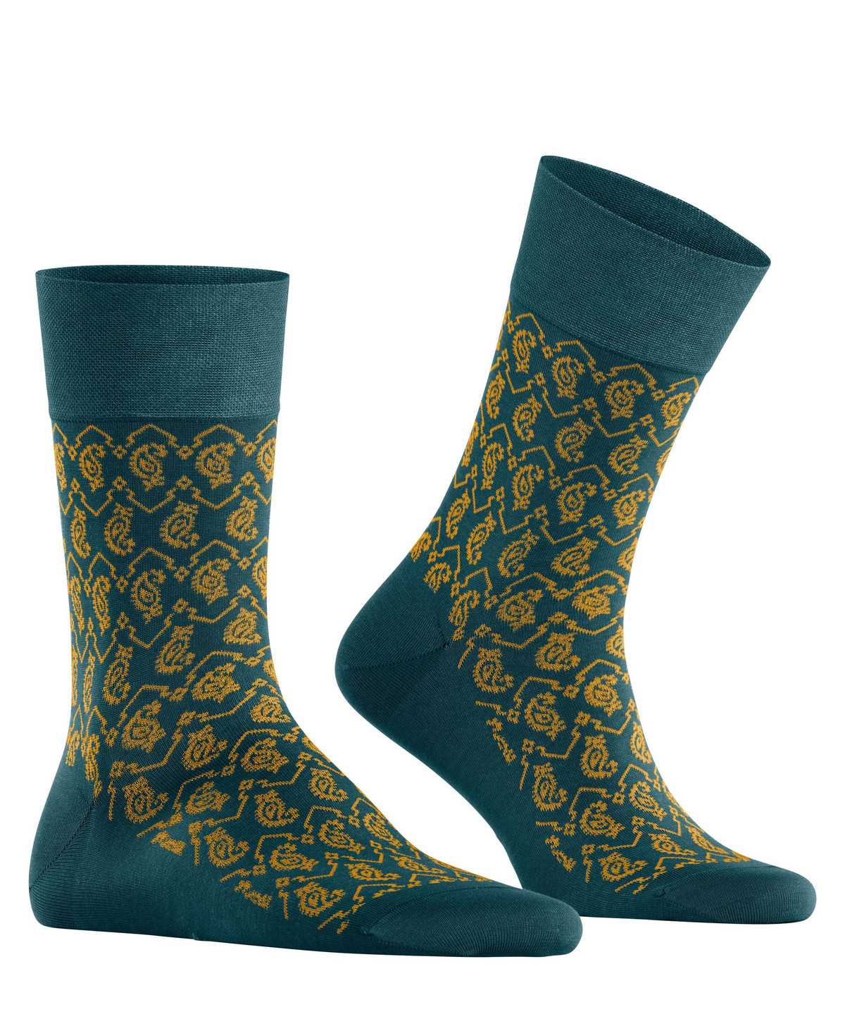 Skarpetki Falke Sensitive Indian Tie Pattern Socks Męskie Zielone | VUBLWC-895