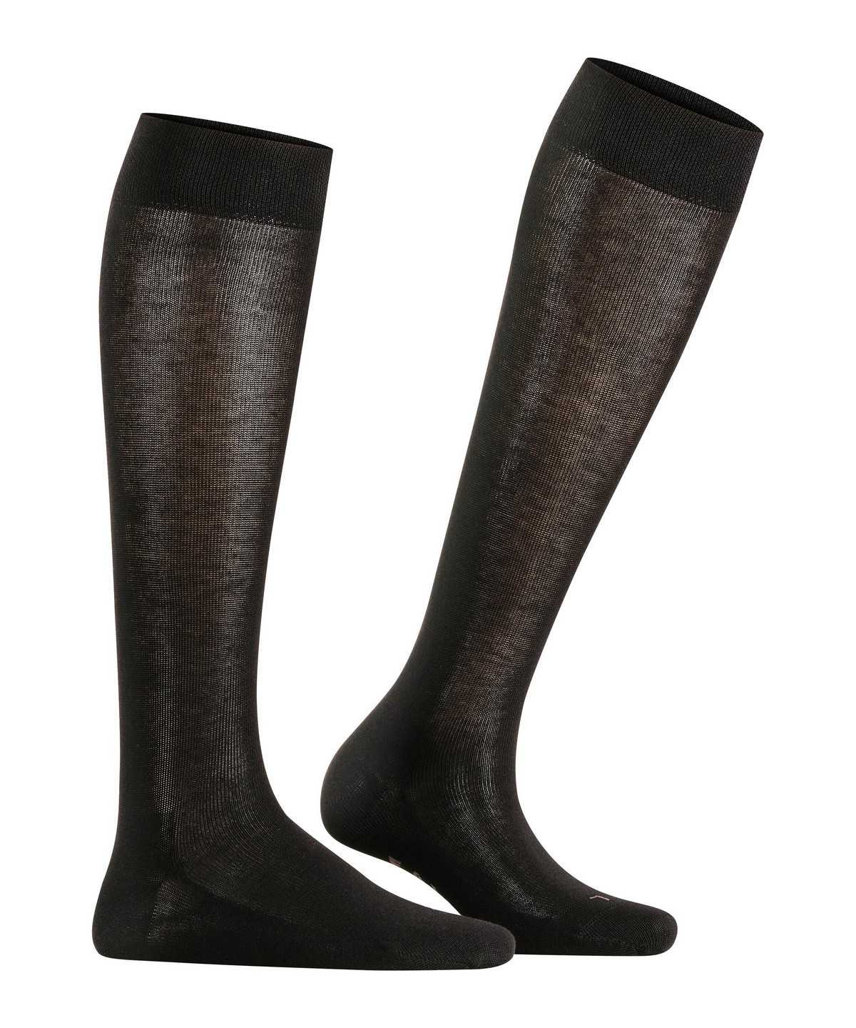 Skarpetki Falke Sensitive London Knee-high Socks Damskie Czarne | FUGOSZ-291