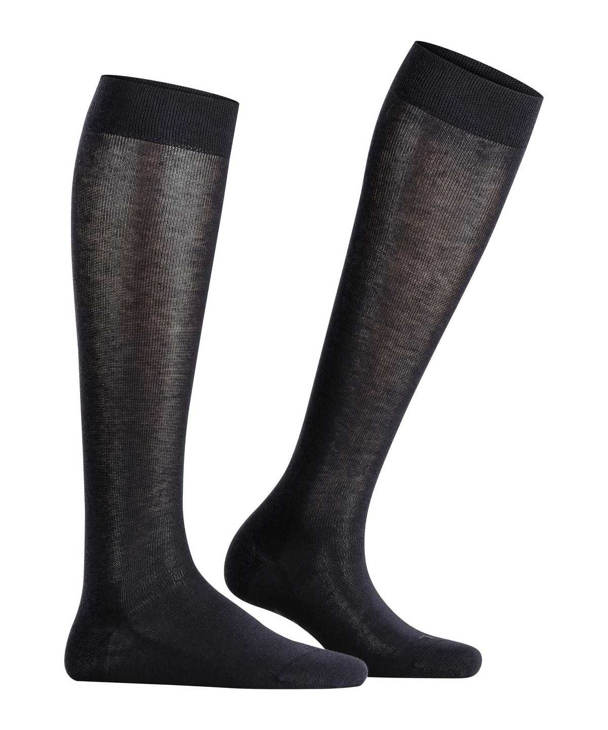 Skarpetki Falke Sensitive London Knee-high Socks Damskie Niebieskie | BNUAVZ-509