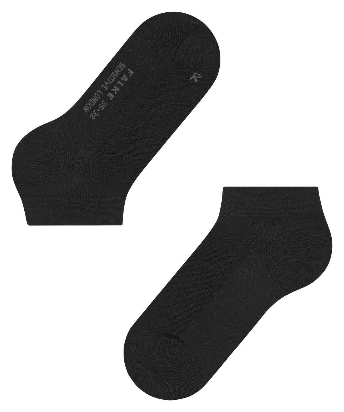 Skarpetki Falke Sensitive London Sneaker socks Damskie Czarne | FLTZAO-401