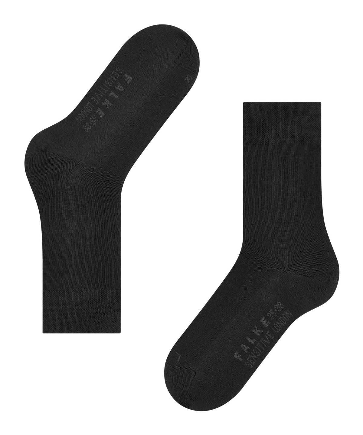 Skarpetki Falke Sensitive London Socks Damskie Czarne | TZJVUM-857