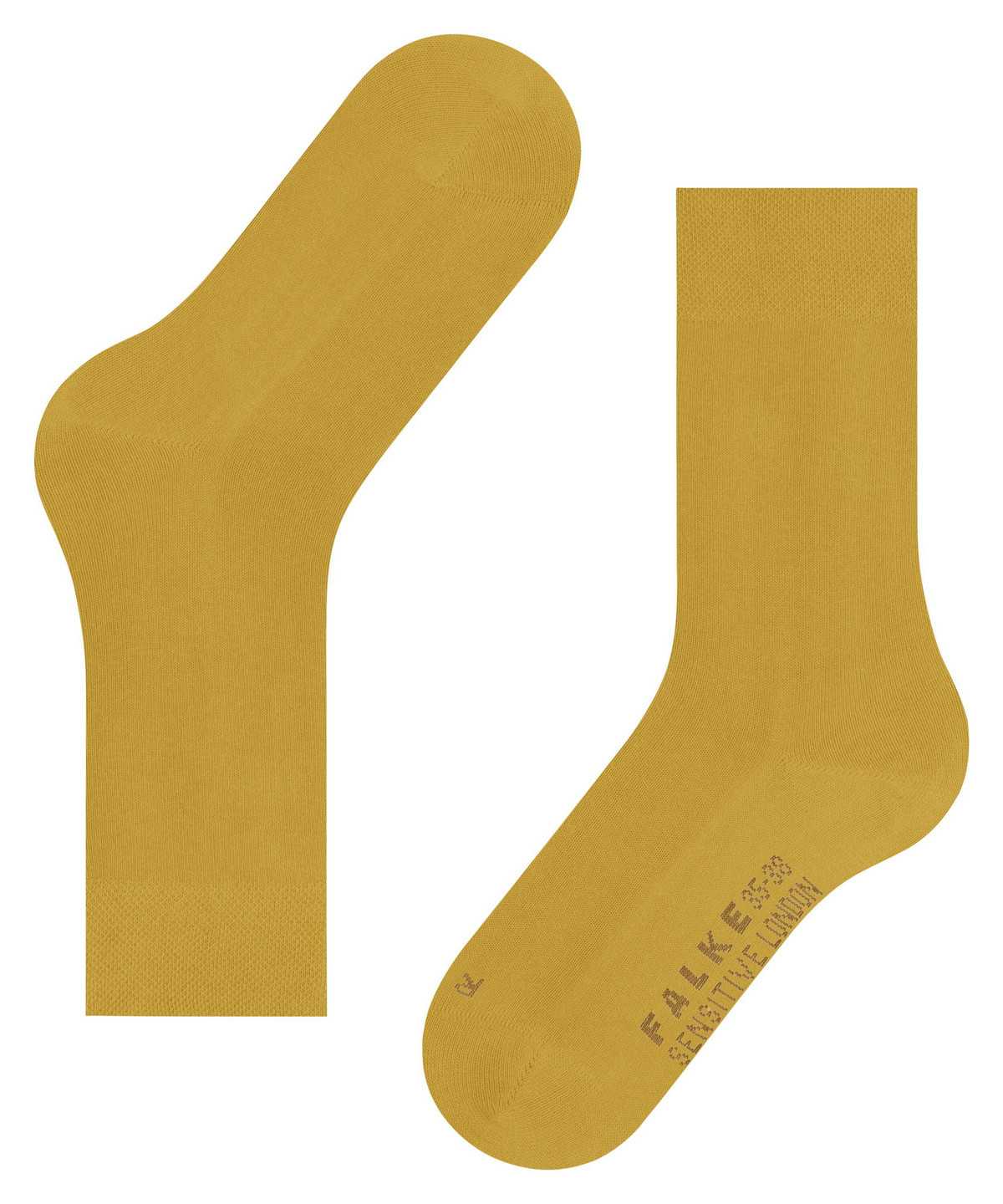 Skarpetki Falke Sensitive London Socks Damskie Żółte | FITOVX-145