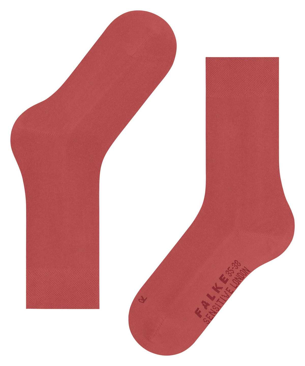 Skarpetki Falke Sensitive London Socks Damskie Czerwone | AUXSYO-365