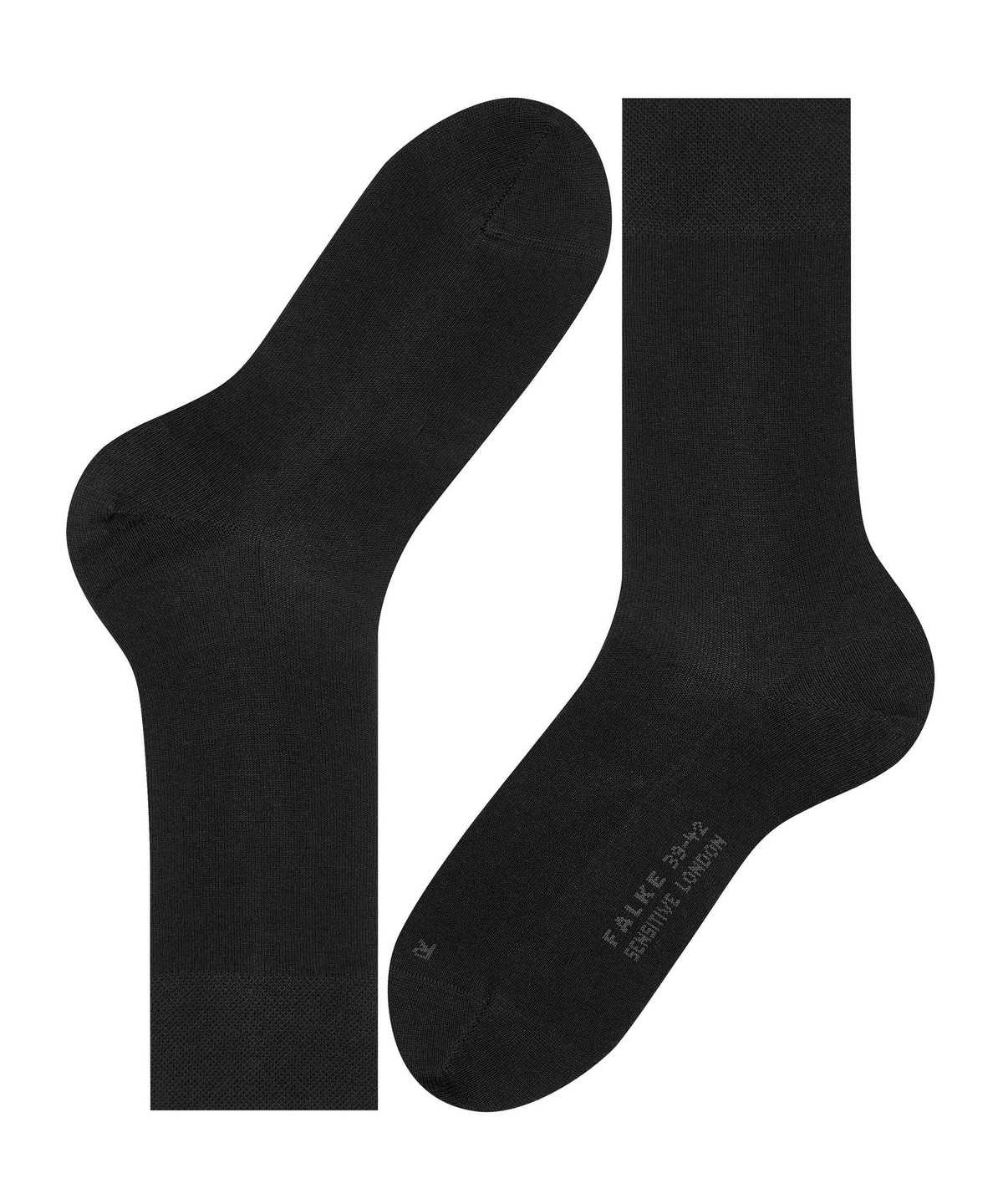 Skarpetki Falke Sensitive London Socks Męskie Czarne | NOQTEP-509