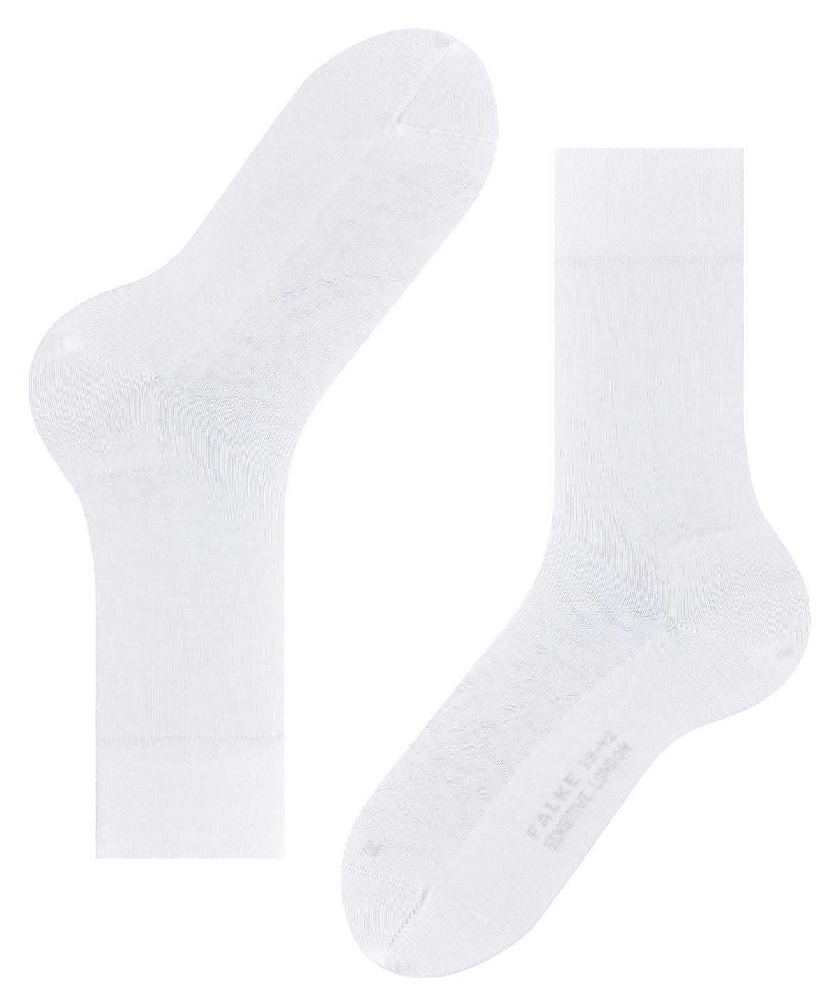 Skarpetki Falke Sensitive London Socks Męskie Białe | YTIBWN-092