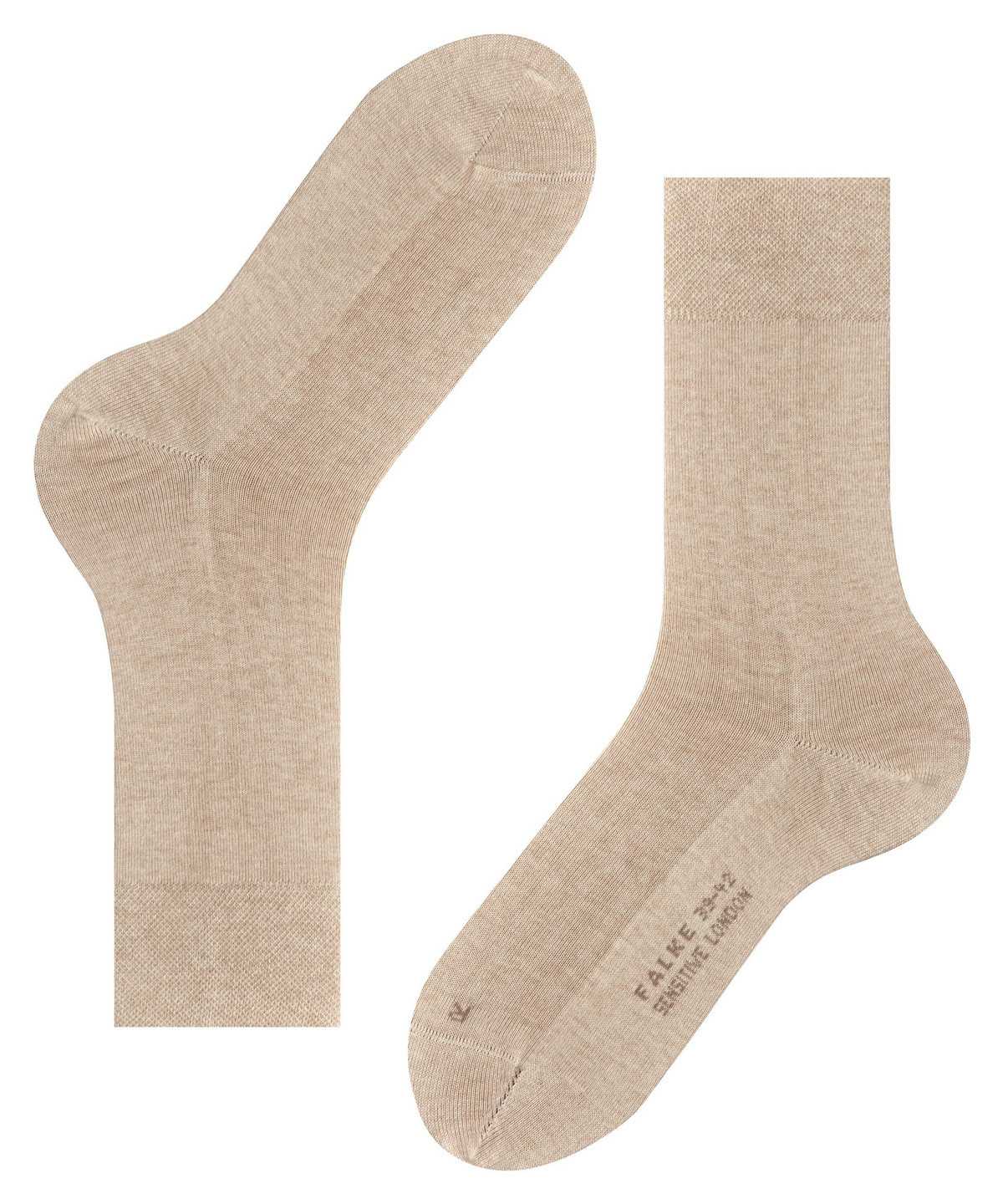 Skarpetki Falke Sensitive London Socks Męskie Beżowe | QGNFXY-134