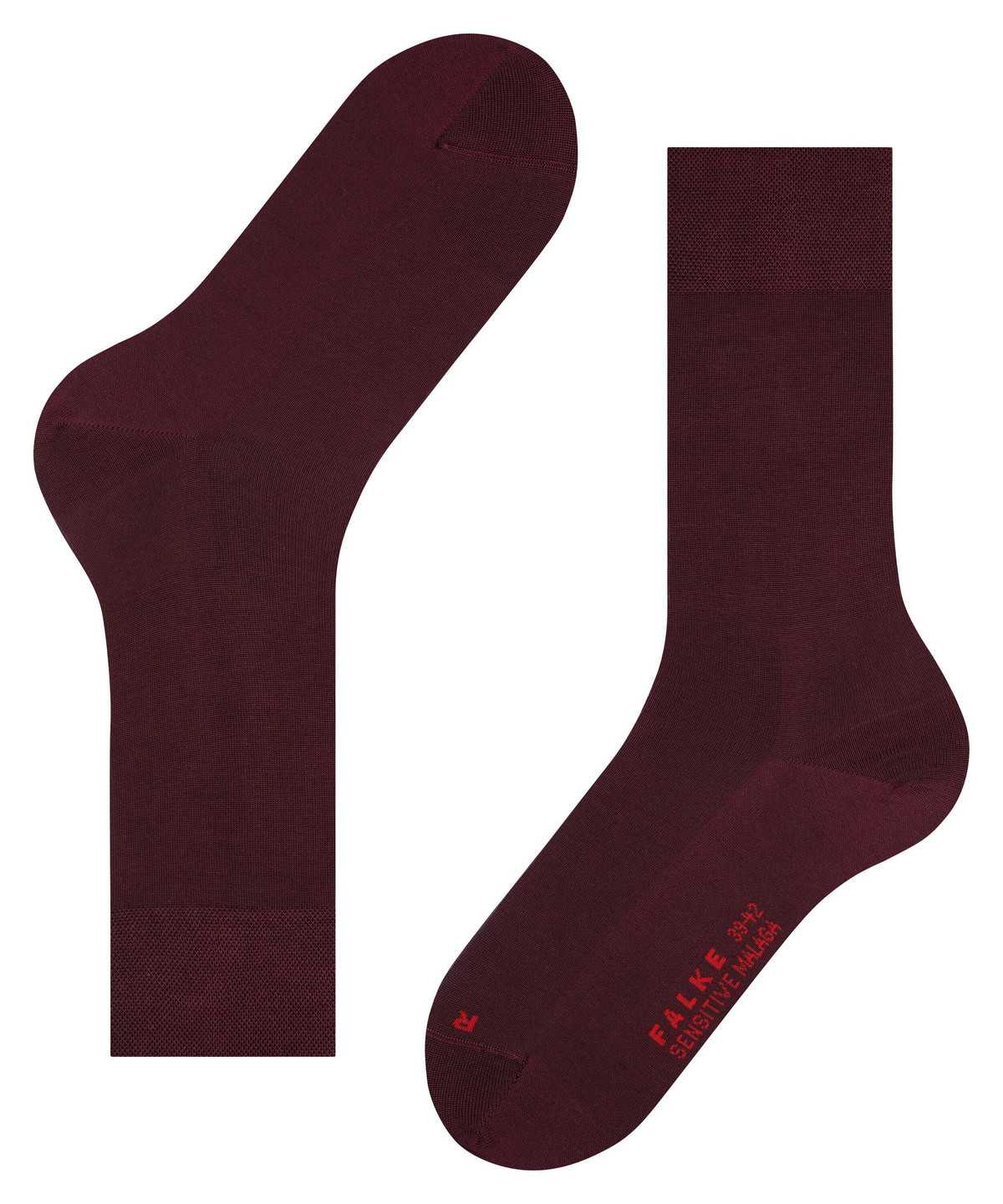 Skarpetki Falke Sensitive Malaga Socks Męskie Czerwone | OKDVNG-358