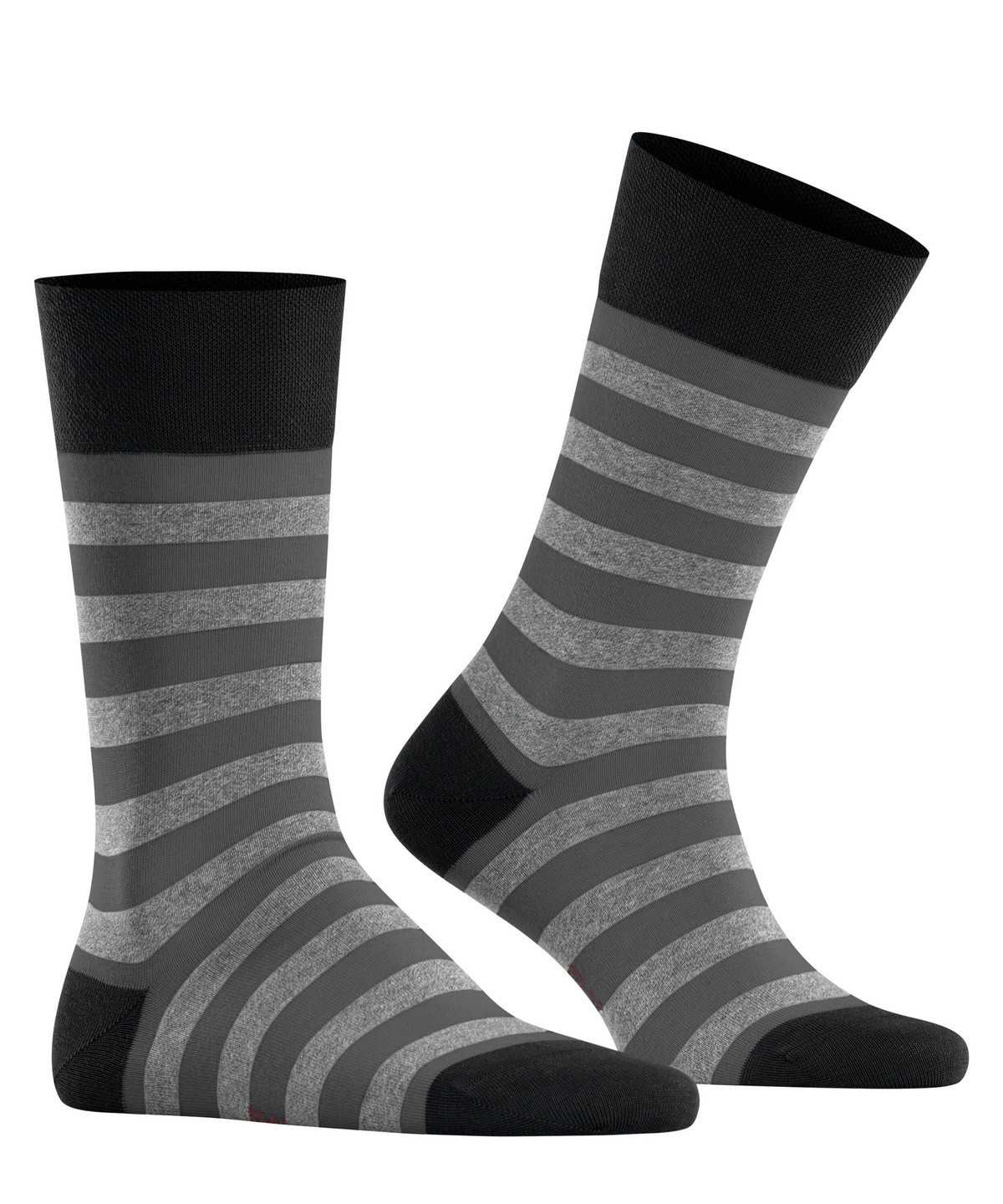 Skarpetki Falke Sensitive Mapped Line Socks Męskie Czarne | IJSQUB-052