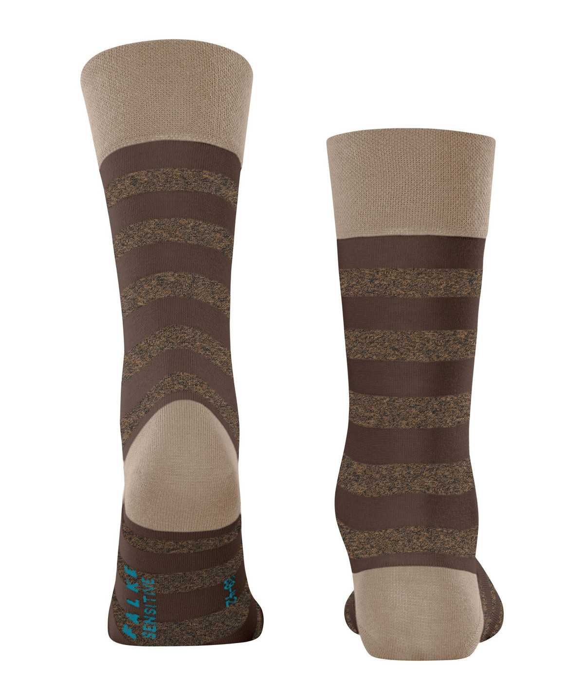 Skarpetki Falke Sensitive Mapped Line Socks Męskie Brązowe | IRFEQD-748