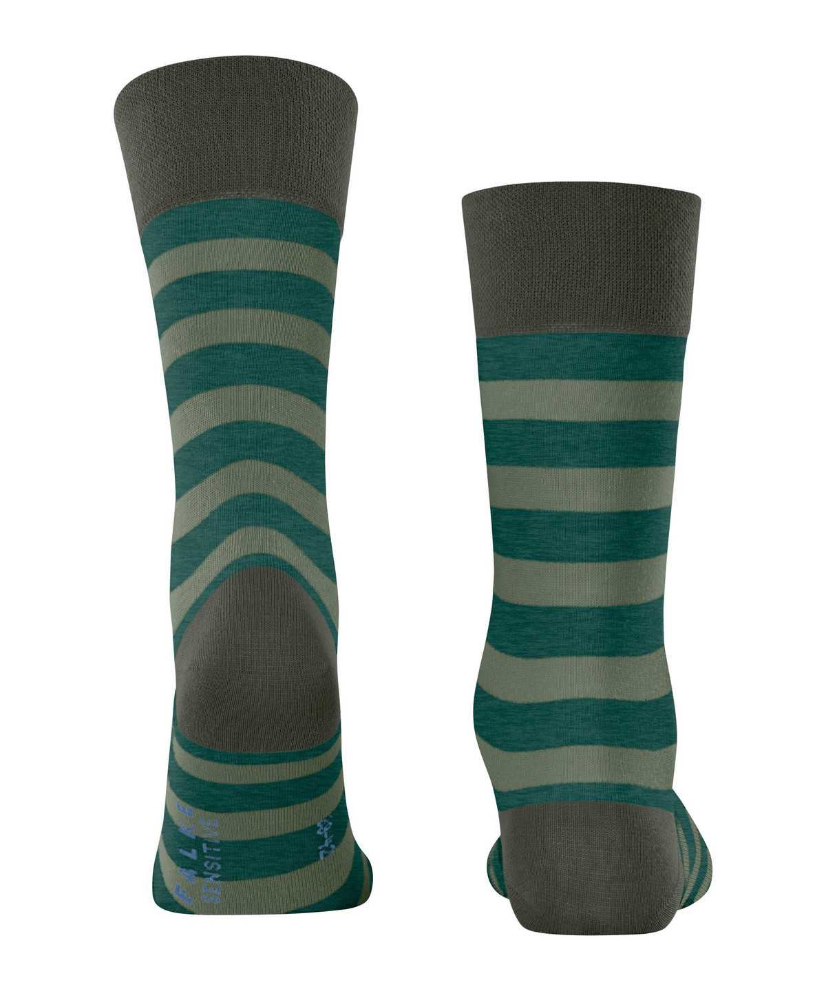 Skarpetki Falke Sensitive Mapped Line Socks Męskie Zielone | CPUYBJ-346