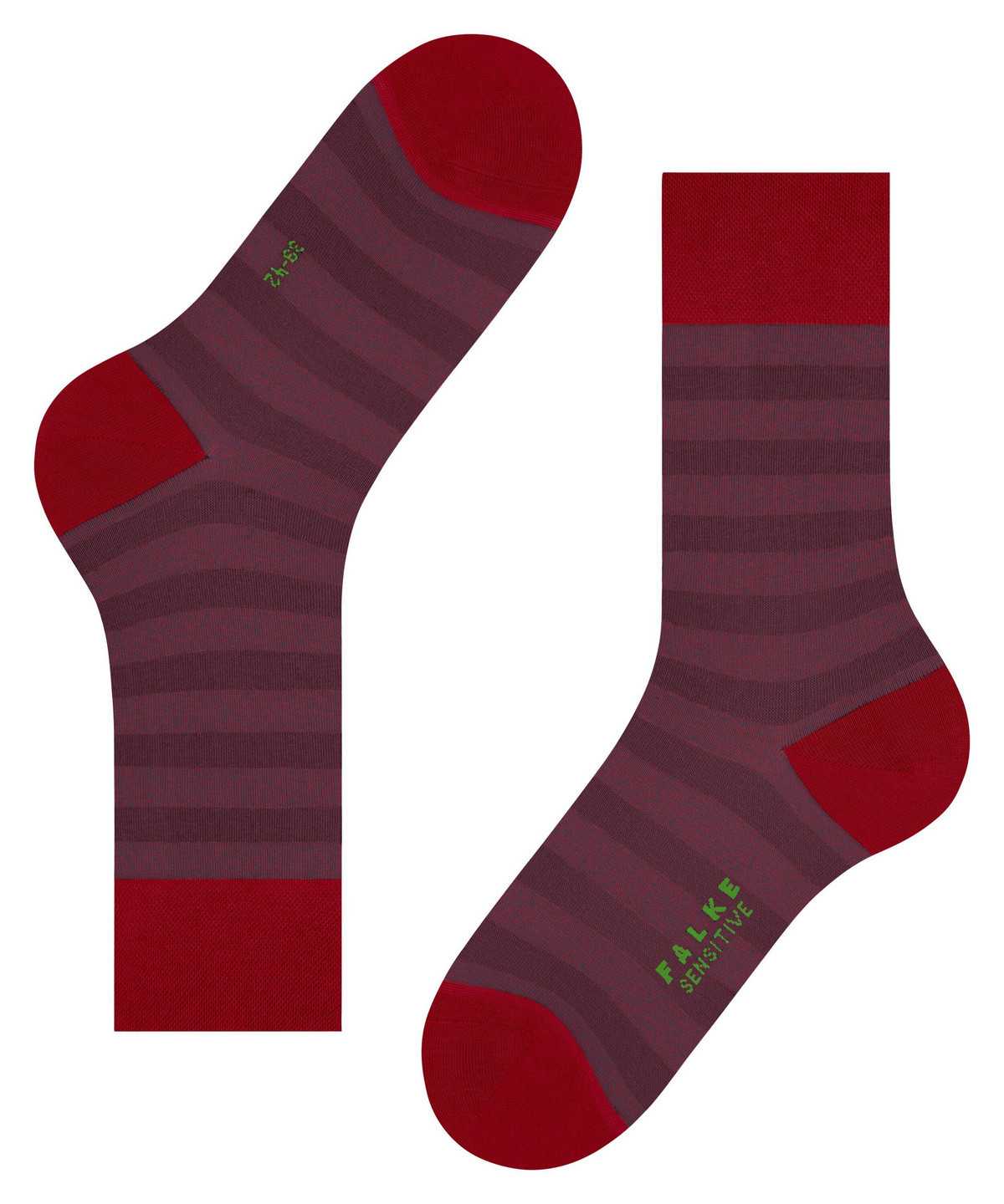 Skarpetki Falke Sensitive Mapped Line Socks Męskie Czerwone | MXPHUY-936