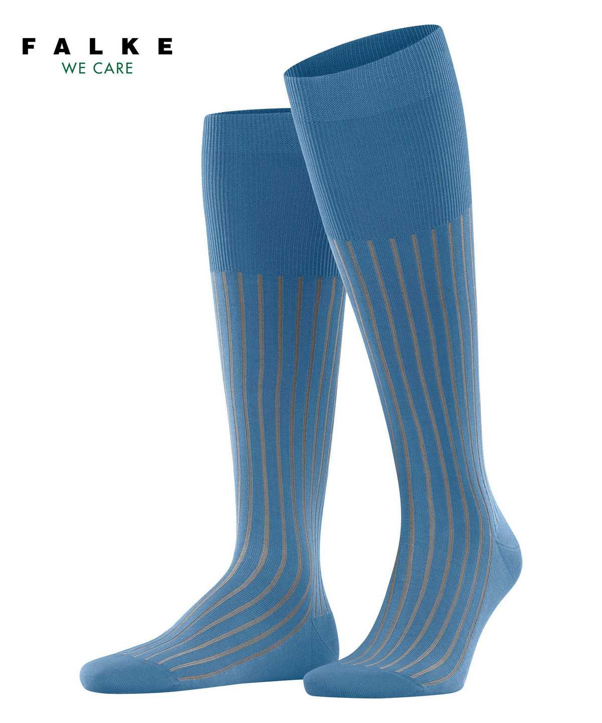 Skarpetki Falke Shadow Knee-high Socks Męskie Niebieskie | DYTLAU-129