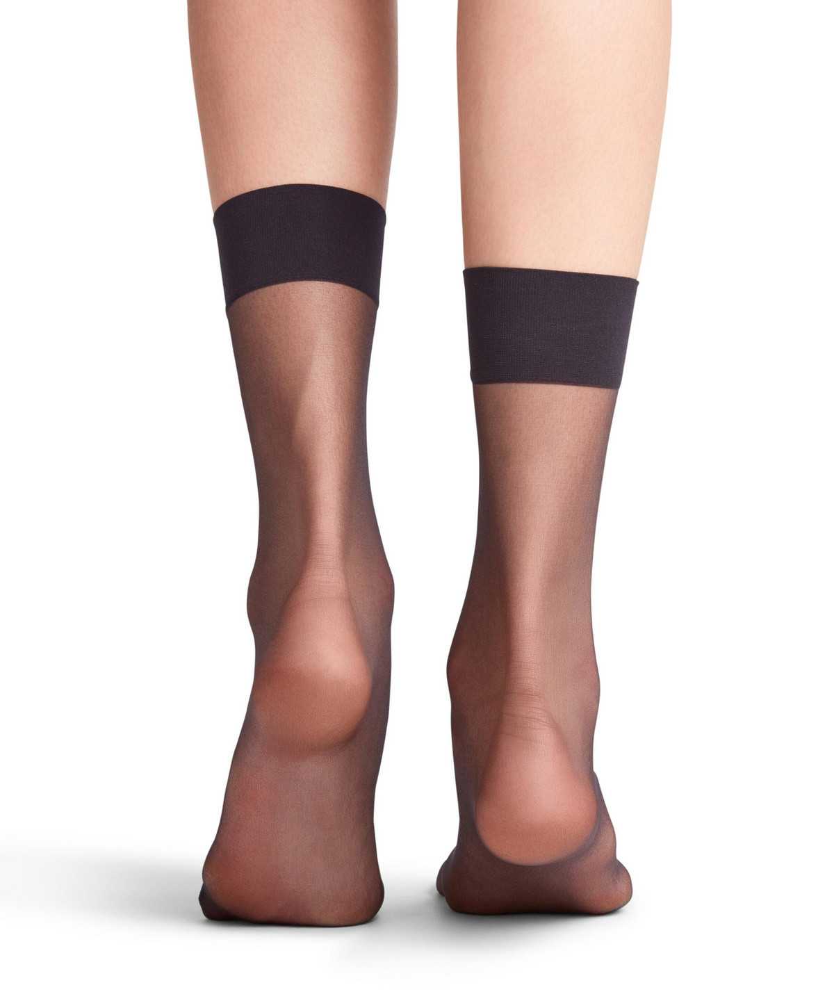 Skarpetki Falke Shelina 12 DEN Ankle socks Damskie Czarne | DSJLYN-217