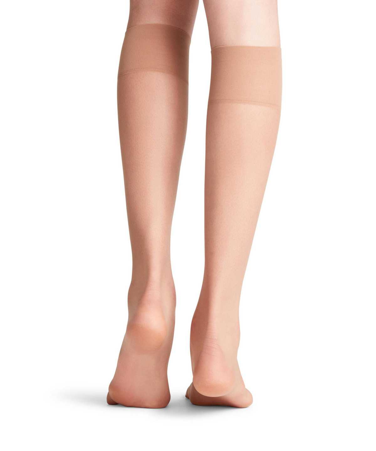 Skarpetki Falke Shelina 12 DEN Knee-high Socks Damskie Beżowe | VKOETX-304