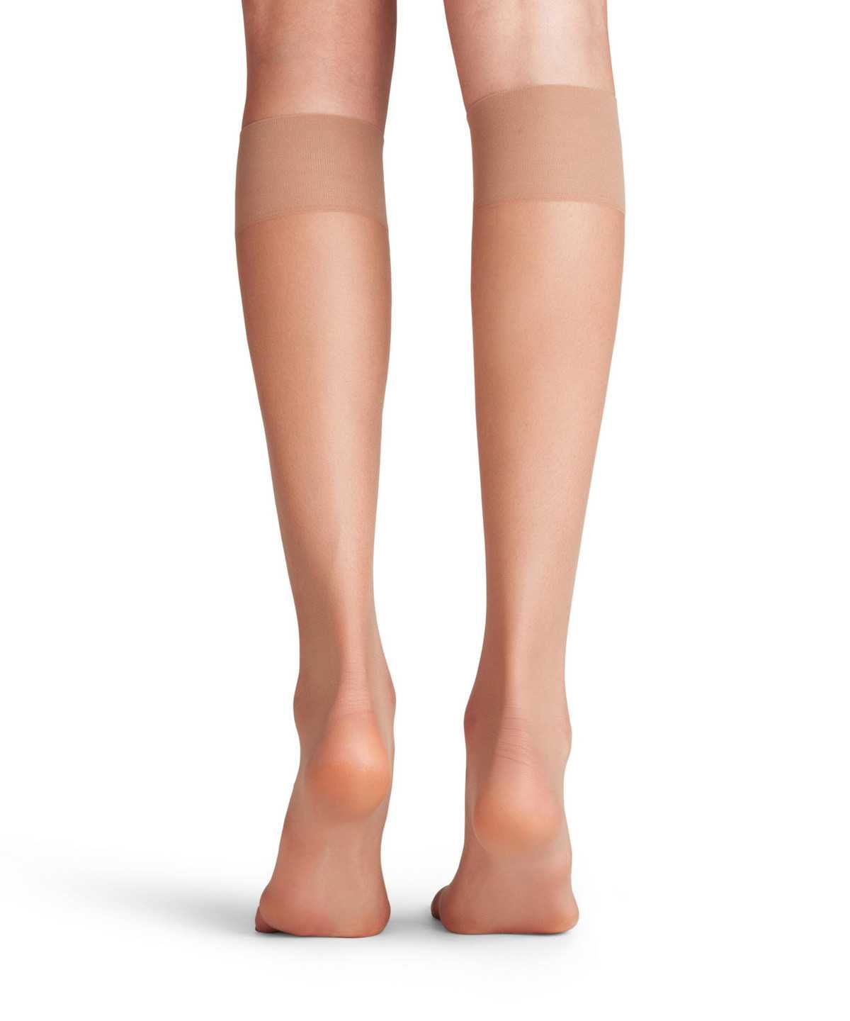 Skarpetki Falke Shelina 12 DEN Knee-high Socks Damskie Beżowe | XNPVQH-032