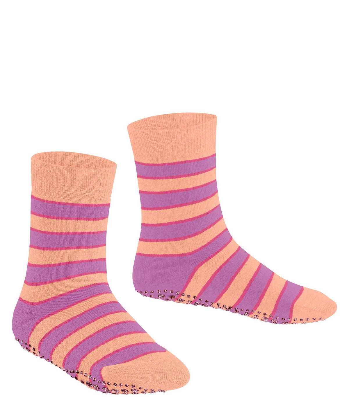 Skarpetki Falke Simple Stripes House socks Dziecięce Czerwone | DUGKAJ-915