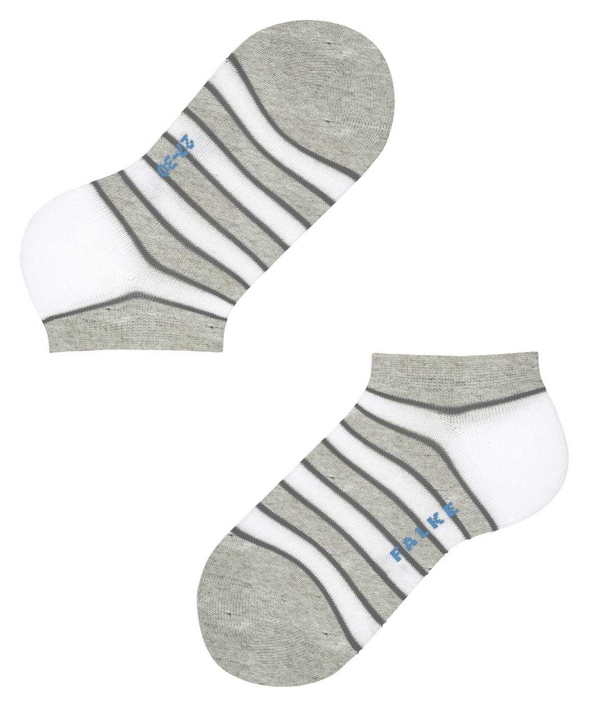 Skarpetki Falke Simple Stripes Sneaker socks Dziecięce Szare | SLMKWG-742