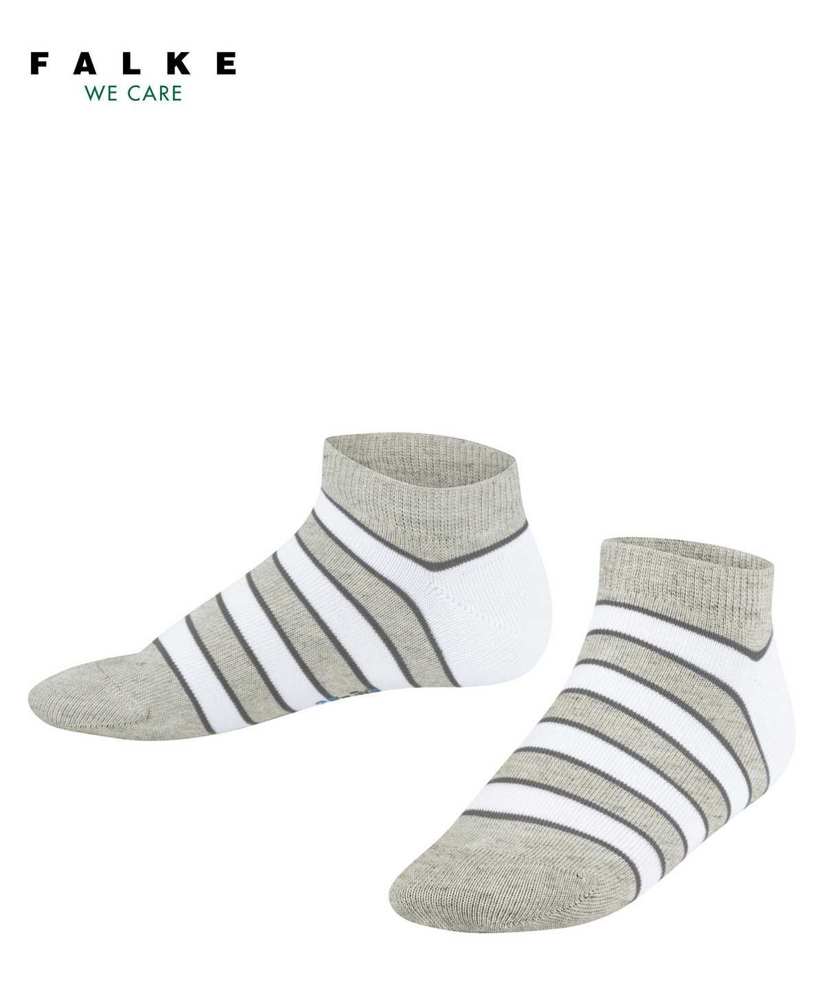 Skarpetki Falke Simple Stripes Sneaker socks Dziecięce Szare | SLMKWG-742