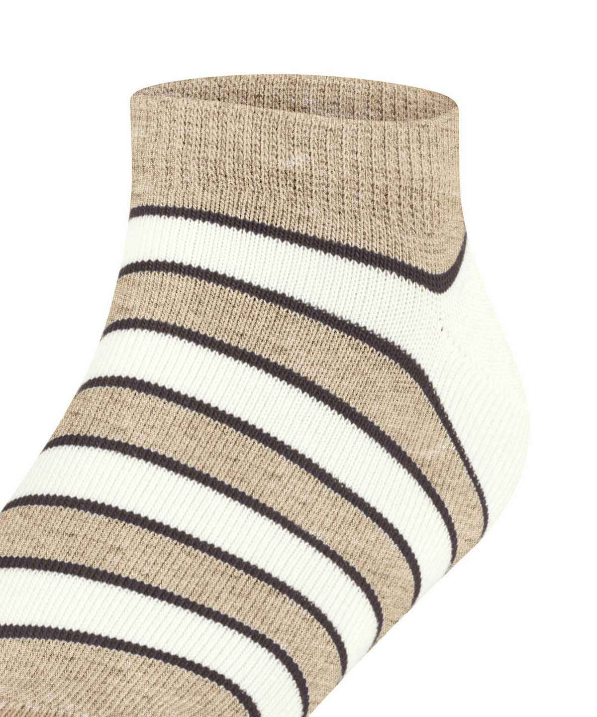 Skarpetki Falke Simple Stripes Sneaker socks Dziecięce Beżowe | EIRCND-701