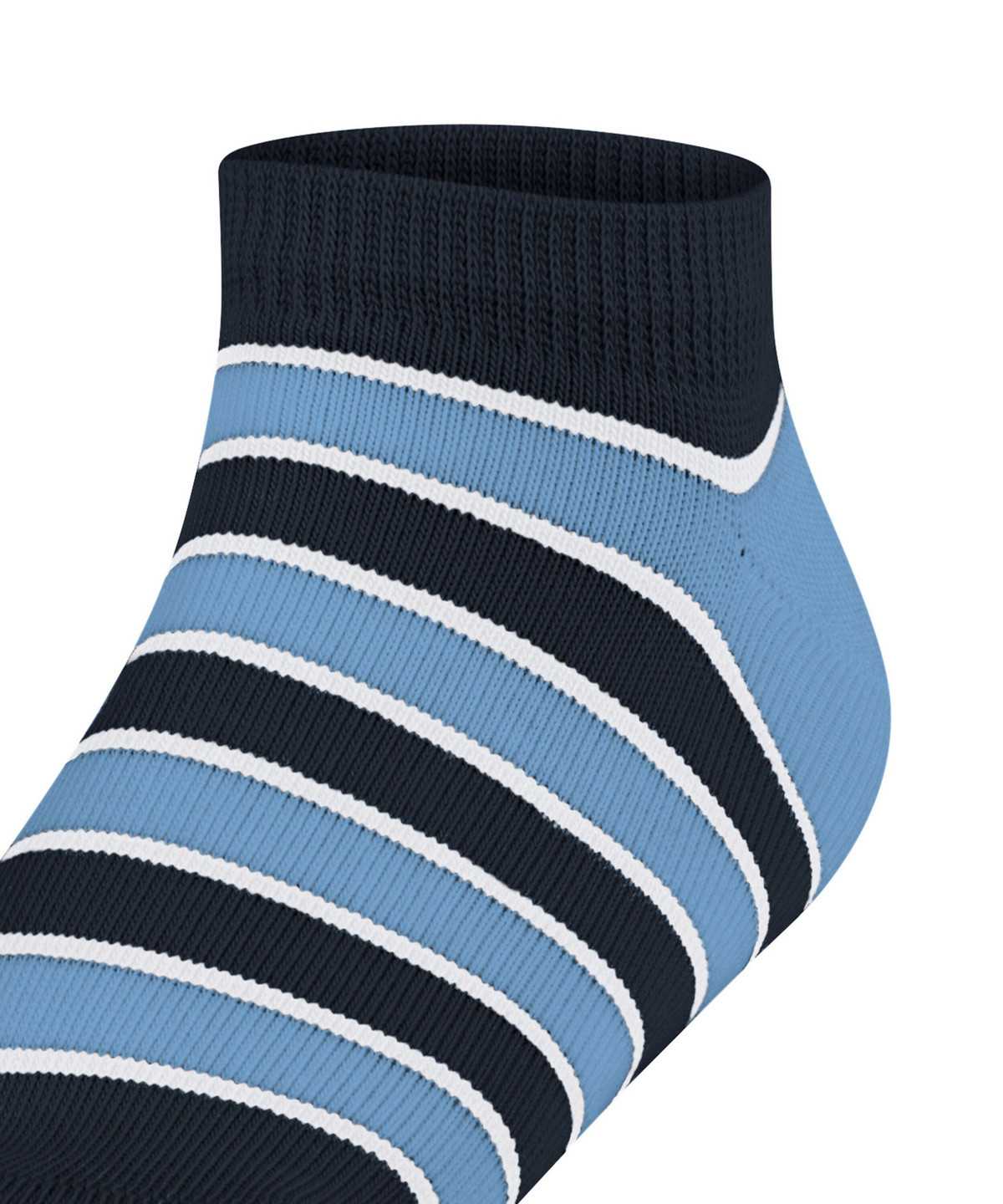 Skarpetki Falke Simple Stripes Sneaker socks Dziecięce Niebieskie | CVZLYE-629