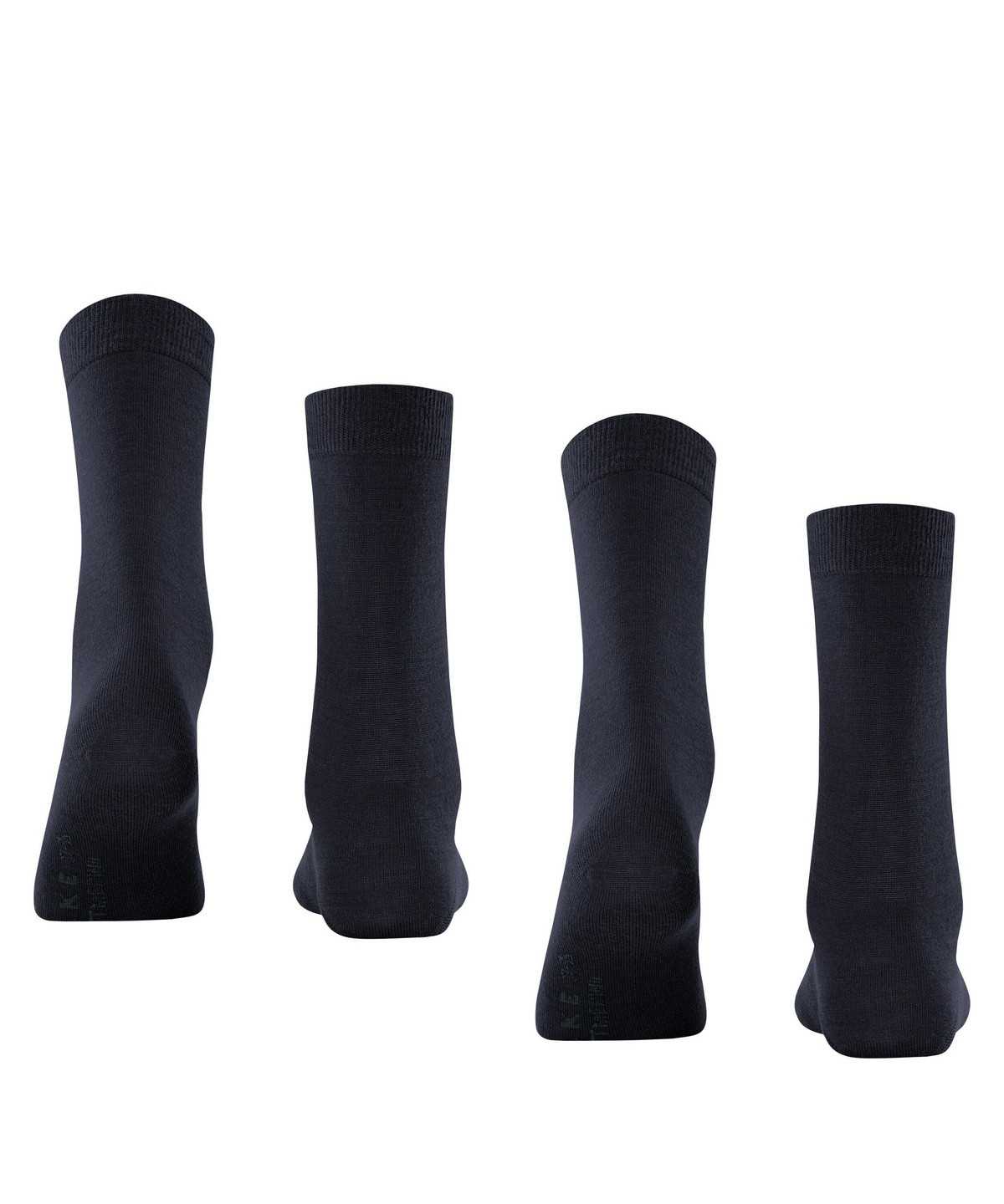 Skarpetki Falke Softmerino 2-Pack Socks Damskie Niebieskie | CANZIG-750