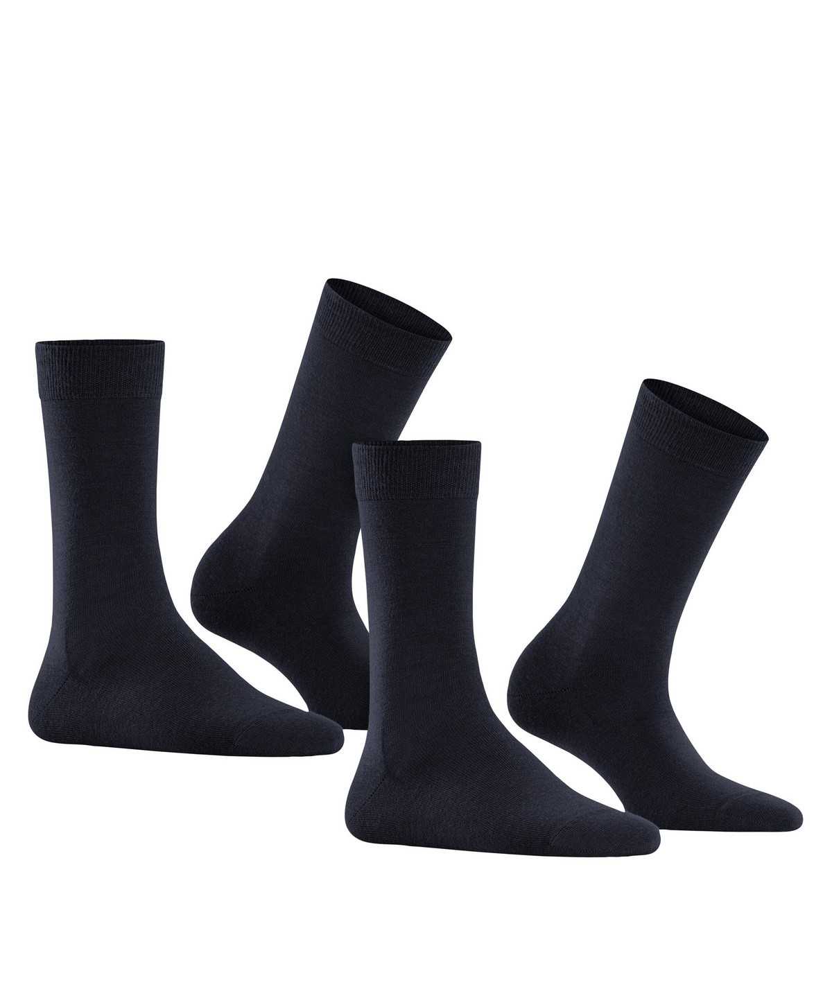 Skarpetki Falke Softmerino 2-Pack Socks Damskie Niebieskie | CANZIG-750