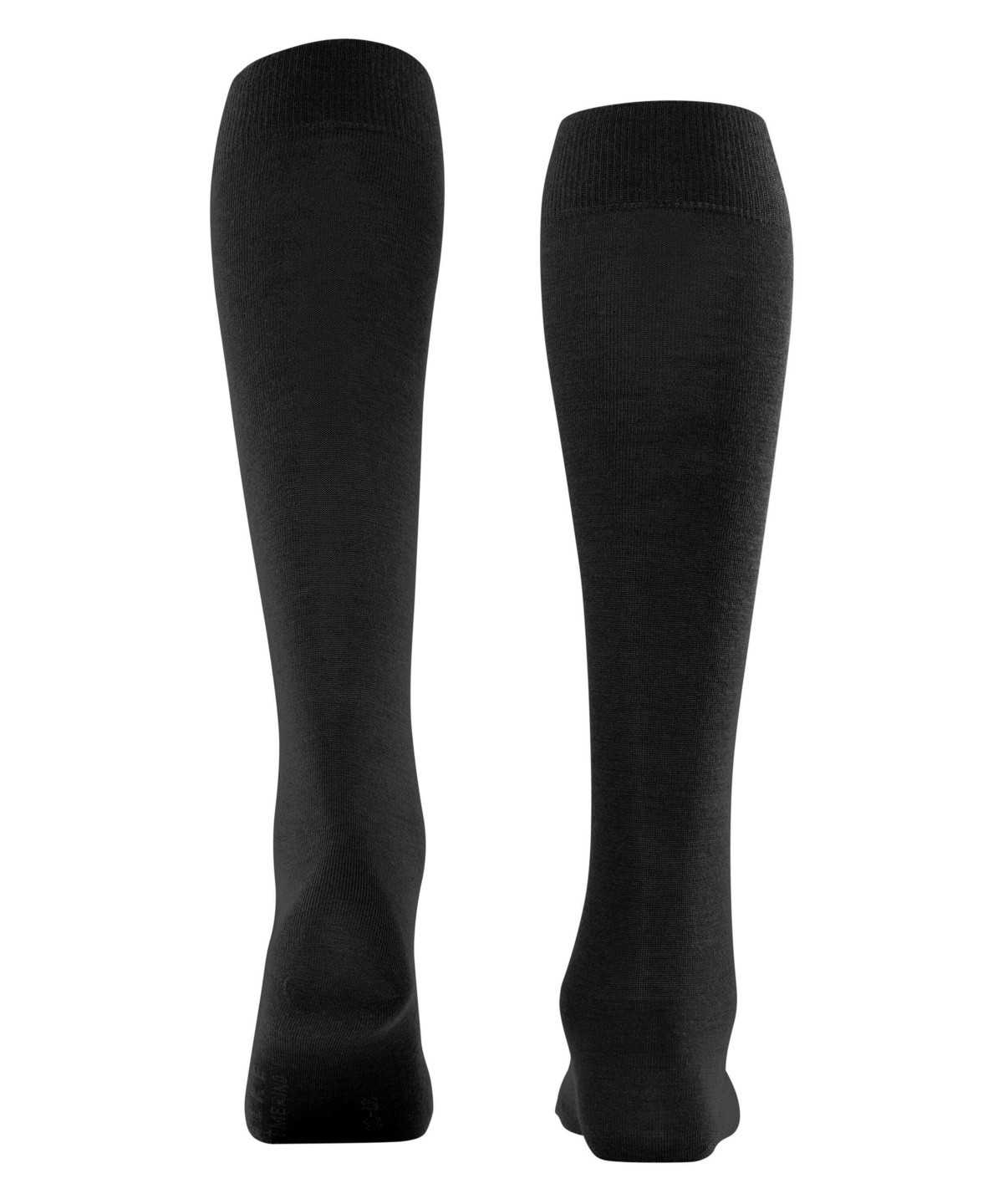 Skarpetki Falke Softmerino Knee-high Socks Damskie Czarne | PUTGNF-421