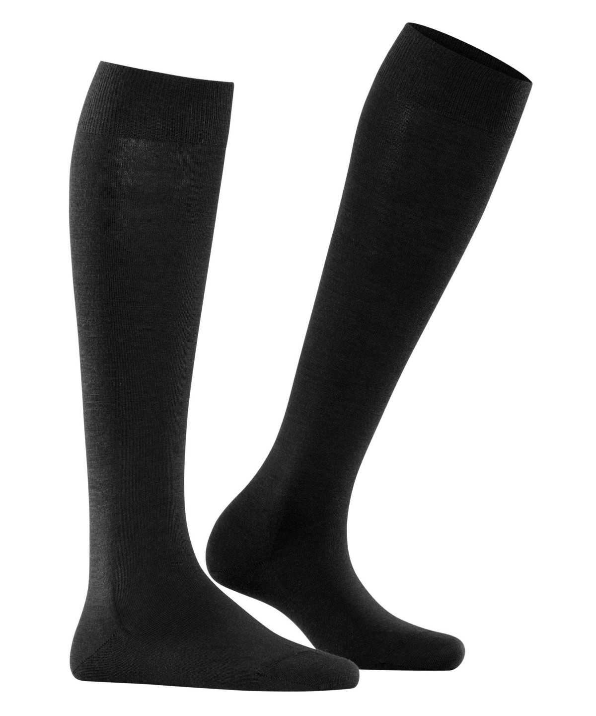 Skarpetki Falke Softmerino Knee-high Socks Damskie Czarne | PUTGNF-421