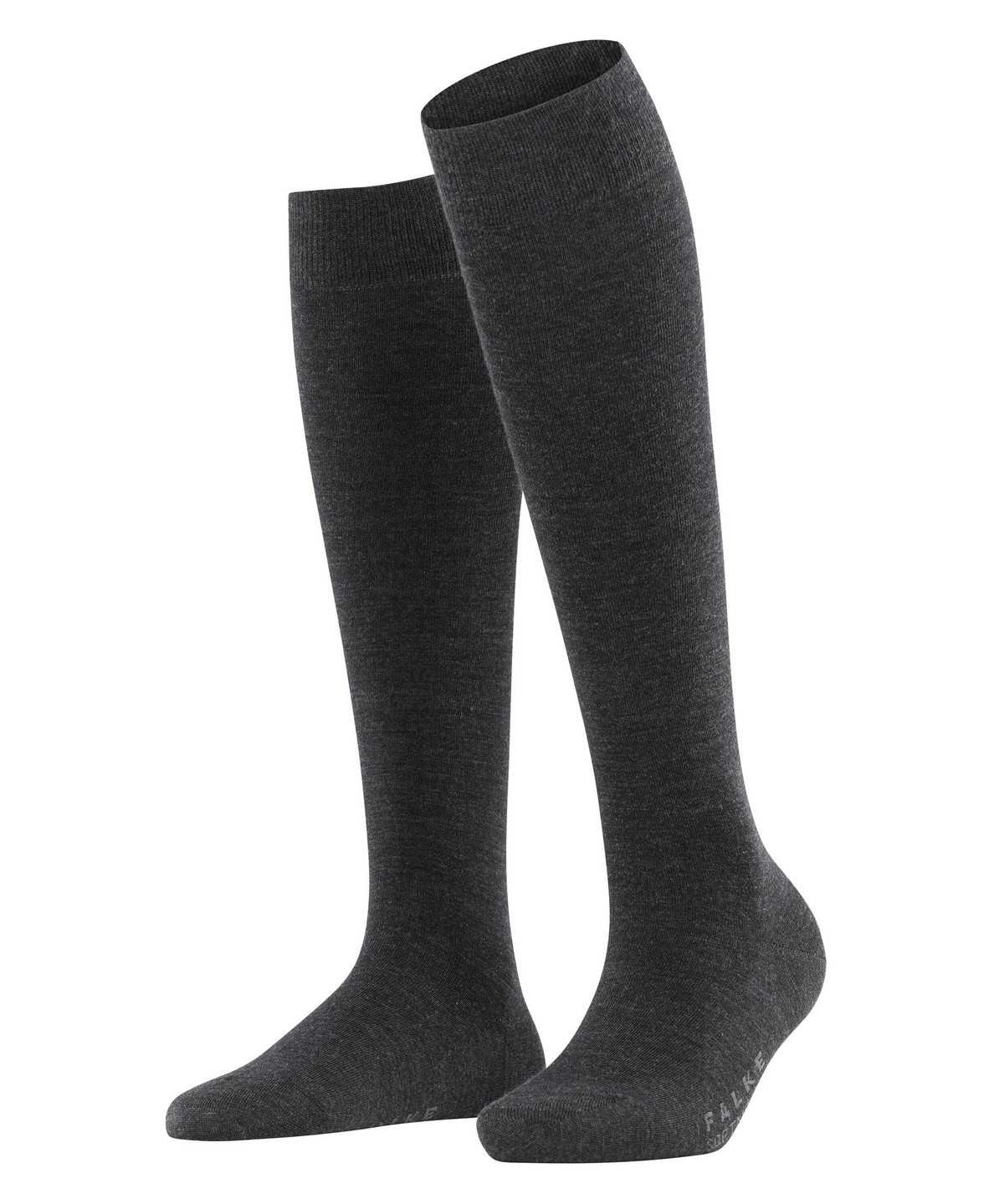 Skarpetki Falke Softmerino Knee-high Socks Damskie Szare | XEGTJL-201