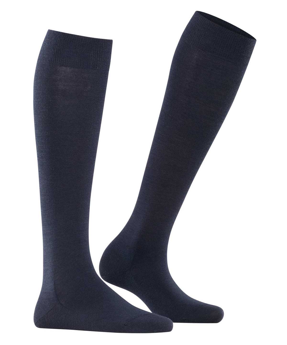 Skarpetki Falke Softmerino Knee-high Socks Damskie Niebieskie | TWEYSI-390