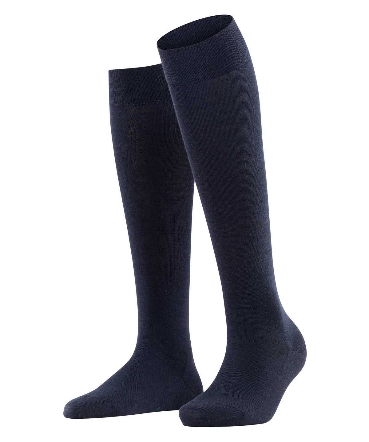 Skarpetki Falke Softmerino Knee-high Socks Damskie Niebieskie | TWEYSI-390